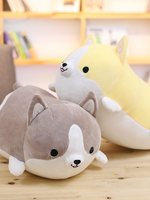 Jouet en peluche Corgi gallois pour enfants