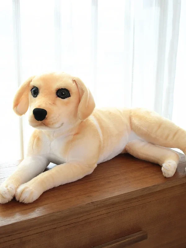 Peluche réaliste Golden Retriever pour enfants