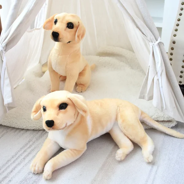 Peluche chien Golden Retriever douce et câline